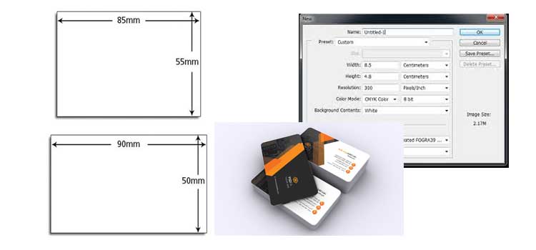 سایز کارت ویزیت