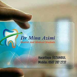 چاپ-کارت-ویزیت شیشه ای مات