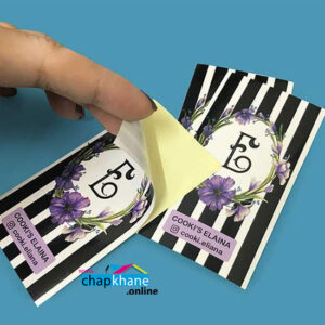 چاپ برچسب کاغذی با روکش سلفون