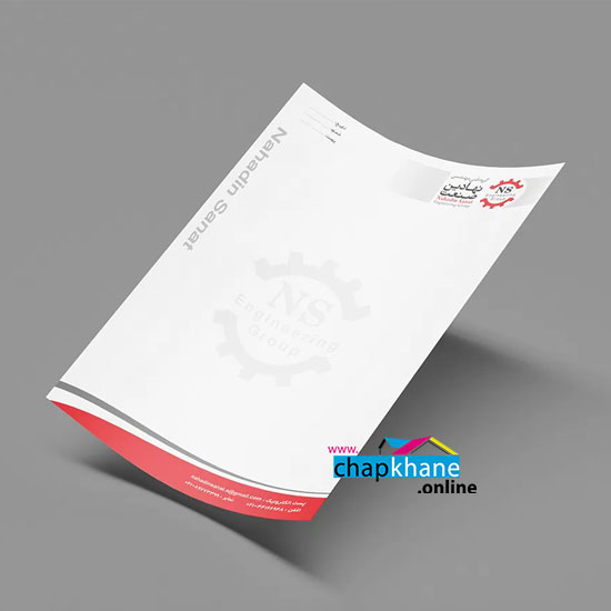 چاپ سربرگ روی کاغذ تحریر