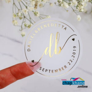 لیبل شیشه ای