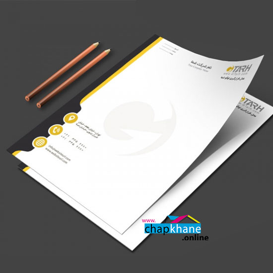 چاپ سربرگ کتان 120 گرم